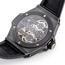 腕時計 ウブロ HUBLOT ビッグバン メカ-10 ブラックマジック 414.CI.1123.RX 手巻き メンズ OH済 スケルトン パワーリザーブ