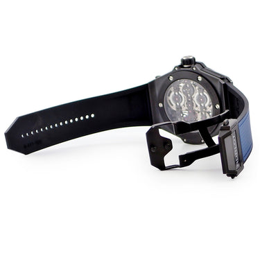 腕時計 ウブロ HUBLOT ビッグバン メカ-10 ブラックマジック 414.CI.1123.RX 手巻き メンズ OH済 スケルトン パワーリザーブ