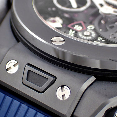 腕時計 ウブロ HUBLOT ビッグバン メカ-10 ブラックマジック 414.CI.1123.RX 手巻き メンズ OH済 スケルトン パワーリザーブ