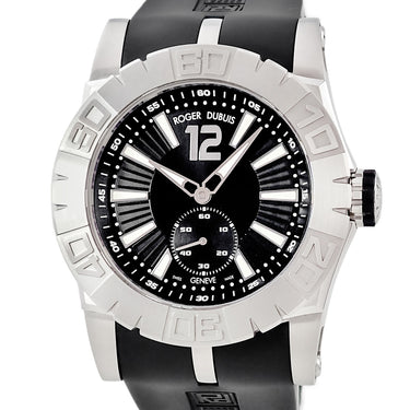 腕時計 ロジェデュブイ ROGER DUBUIS ニュー イージーダイバー DBSE0257 自動巻き メンズ 黒 逆回転防止ベゼル スモールセコンド 限定