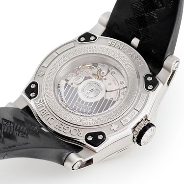 腕時計 ロジェデュブイ ROGER DUBUIS ニュー イージーダイバー DBSE0257 自動巻き メンズ 黒 逆回転防止ベゼル スモールセコンド 限定