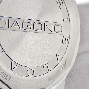 腕時計 ブルガリ BVLGARI ディアゴノ セラミック DG42C6SCVD DG42SC 自動巻き メンズ デイト シルバー ブラック アラビア バー