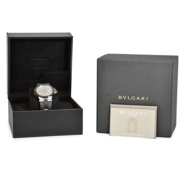 腕時計 ブルガリ BVLGARI ディアゴノ セラミック DG42C6SCVD DG42SC 自動巻き メンズ デイト シルバー ブラック アラビア バー