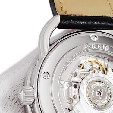 腕時計 エルメス HERMES グランドリュンヌ マキシム アルソー AR8.810 自動巻き メンズ 黒 ムーンフェイズ トリプルカレンダー