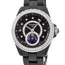 腕時計 シャネル CHANEL J12 ファーズ ドゥ リュヌ H3407 自動巻き メンズ 純正ダイヤ ブラック セラミック ムーンフェイズ