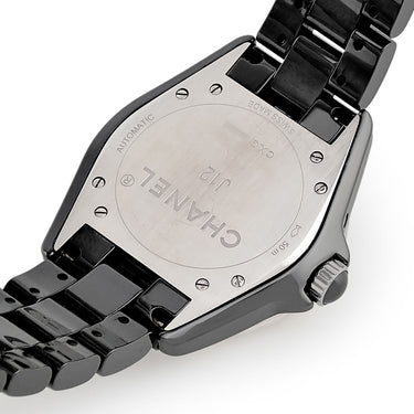 腕時計 シャネル CHANEL J12 ファーズ ドゥ リュヌ H3407 自動巻き メンズ 純正ダイヤ ブラック セラミック ムーンフェイズ