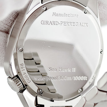 腕時計 ジラールペルゴ GIRARD PERREGAUX シーホーク II 49900-1-11-6146 自動巻き メンズ ブラック デイト パワーリザーブインジケーター