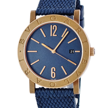 腕時計 ブルガリ BVLGARI ブルガリブルガリ ソロテンポ BB41B 103132 自動巻き メンズ ブロンズ チタン デイト アラビア バー