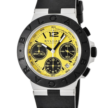 腕時計 ブルガリ BVLGARI アルミニウム クロノグラフ ヴィジョン グランツーリスモ BB41ATCH 自動巻き メンズ 新品同様 コラボ 限定