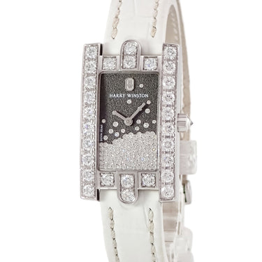 腕時計 ハリーウィンストン Harry Winston アヴェニュー ダイヤモンド ドロップス AVEQHM21WW280 クオーツ レディース K18WG無垢 純正ダイヤ