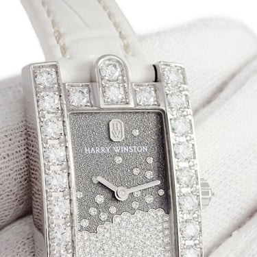 腕時計 ハリーウィンストン Harry Winston アヴェニュー ダイヤモンド ドロップス AVEQHM21WW280 クオーツ レディース K18WG無垢 純正ダイヤ