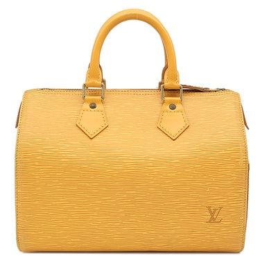 ルイヴィトン LOUIS VUITTON スピーディ 25 M43019 タッシリイエロー エピレザー ハンドバッグ ゴールド金具 ボストンバッグ 鍵・パドロック欠品