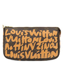ルイヴィトン LOUIS VUITTON ポシェット アクセソワール M92193 ピーチ モノグラムキャンバス モノグラムグラフィティ アクセサリーポーチ ゴールド金具 グラフティ