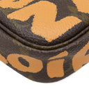 ルイヴィトン LOUIS VUITTON ポシェット アクセソワール M92193 ピーチ モノグラムキャンバス モノグラムグラフィティ アクセサリーポーチ ゴールド金具 グラフティ