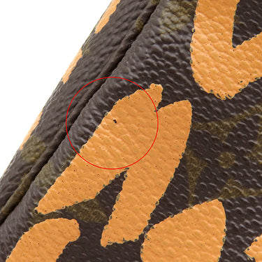 ルイヴィトン LOUIS VUITTON ポシェット アクセソワール M92193 ピーチ モノグラムキャンバス モノグラムグラフィティ アクセサリーポーチ ゴールド金具 グラフティ