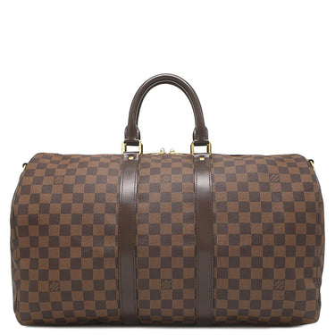 ルイヴィトン LOUIS VUITTON キーポル バンドリエール45 N41428 ダミエエベヌ ダミエグラフィットキャンバス 2WAYバッグ ゴールド金具 茶 ボストン 付属品欠品