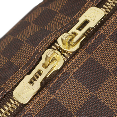 ルイヴィトン LOUIS VUITTON キーポル バンドリエール45 N41428 ダミエエベヌ ダミエグラフィットキャンバス 2WAYバッグ ゴールド金具 茶 ボストン 付属品欠品