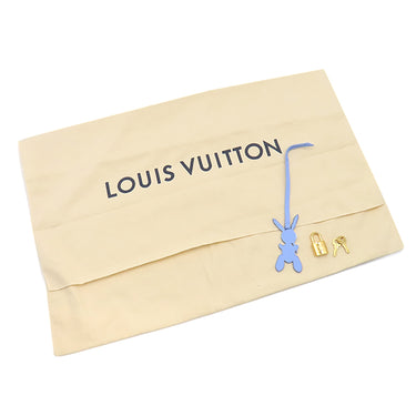 ルイヴィトン LOUIS VUITTON ゴッホ パームスプリングス M43374 ブルー PVC リュック・デイパック ゴールド金具 マスターズコレクション メタリックブルー金具