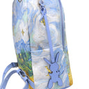 ルイヴィトン LOUIS VUITTON ゴッホ パームスプリングス M43374 ブルー PVC リュック・デイパック ゴールド金具 マスターズコレクション メタリックブルー金具