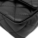 シャネル CHANEL スモール トップハンドル フラップ AS4023 ブラック ラムスキン シャイニーラムスキン 2WAYバッグ ゴールド金具 ハンドバッグ