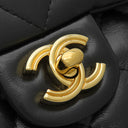 シャネル CHANEL スモール トップハンドル フラップ AS4023 ブラック ラムスキン シャイニーラムスキン 2WAYバッグ ゴールド金具 ハンドバッグ