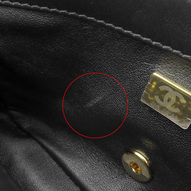 シャネル CHANEL スモール トップハンドル フラップ AS4023 ブラック ラムスキン シャイニーラムスキン 2WAYバッグ ゴールド金具 ハンドバッグ
