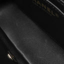 シャネル CHANEL ミニフラップバッグ AS5150 ブラック×ホワイト ラムスキン ショルダーバッグ シャンパンゴールド金具 バイカラー