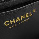 シャネル CHANEL ミニフラップバッグ AS5150 ブラック×ホワイト ラムスキン ショルダーバッグ シャンパンゴールド金具 バイカラー
