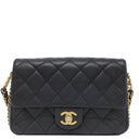 シャネル CHANEL マトラッセ チェーンショルダー ブラック キャビアスキン ショルダーバッグ ゴールド金具 シングルフラップ ココマーク