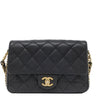 シャネル CHANEL マトラッセ チェーンショルダー ブラック キャビアスキン ショルダーバッグ ゴールド金具 シングルフラップ ココマーク