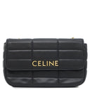 セリーヌ CELINE マトラッセ モノクローム 111273EYD.38NO ブラック レザー ショルダーバッグ ゴールド金具 黒 ロゴ チェーンショルダー チェーンバッグ