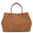 エルメス HERMES ガーデンパーティー PM 36 ゴールド ネゴンダ トートバッグ シルバー金具 茶