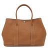 エルメス HERMES ガーデンパーティー PM 36 ゴールド ネゴンダ トートバッグ シルバー金具 茶