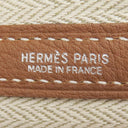 エルメス HERMES ガーデンパーティー PM 36 ゴールド ネゴンダ トートバッグ シルバー金具 茶