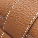 エルメス HERMES ガーデンパーティー PM 36 ゴールド ネゴンダ トートバッグ シルバー金具 茶