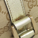 グッチ GUCCI GGキャンバス アビー ミニボストン 130942 ベージュ GGキャンバス ハンドバッグ ゴールド金具 メタリック