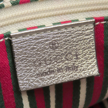 グッチ GUCCI GGキャンバス アビー ミニボストン 130942 ベージュ GGキャンバス ハンドバッグ ゴールド金具 メタリック