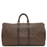 ルイヴィトン LOUIS VUITTON キーポル バンドリエール 55 N41414 ダミエエベヌ ダミエキャンバス ボストンバッグ ゴールド金具 茶 付属品欠品