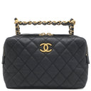 シャネル CHANEL マトラッセ スモール ボーリングバッグ AS3230 ブラック カーフ ショルダーバッグ マットゴールド金具 黒