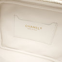 シャネル CHANEL マトラッセ 18 トップハンドル ホワイト レザー 2WAYバッグ ゴールド金具 白 ハンドバッグ