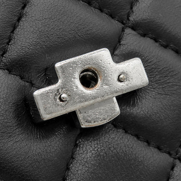 シャネル CHANEL ハーフココ カメラバッグ A98644 ブラック ラムスキン ショルダーバッグ シルバー金具 黒 チェーンショルダー