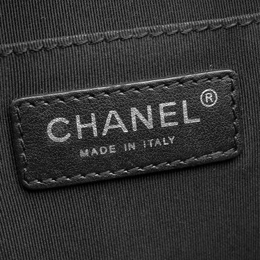 シャネル CHANEL ハーフココ カメラバッグ A98644 ブラック ラムスキン ショルダーバッグ シルバー金具 黒 チェーンショルダー