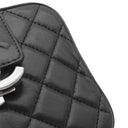シャネル CHANEL ハーフココ カメラバッグ A98644 ブラック ラムスキン ショルダーバッグ シルバー金具 黒 チェーンショルダー