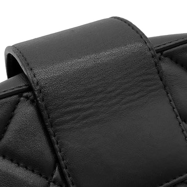 シャネル CHANEL ハーフココ カメラバッグ A98644 ブラック ラムスキン ショルダーバッグ シルバー金具 黒 チェーンショルダー