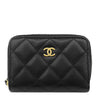 シャネル CHANEL クラシック ジップ コインパース AP0216 ブラック キャビアスキン コインケース ゴールド金具 黒