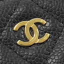 シャネル CHANEL クラシック ジップ コインパース AP0216 ブラック キャビアスキン コインケース ゴールド金具 黒