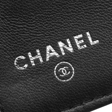 シャネル CHANEL ココマーク ロングウォレット ブラック ラムスキン 長財布 二つ折り 黒