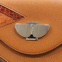 エルメス HERMES ケリー ニュアージュ ブラウン系 クシュベル アリゲーター オーストリッチ 2WAYバッグ シルバー金具 茶 ショルダー ヴィンテージ クロコ パピヨン金具