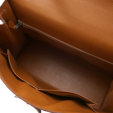 エルメス HERMES ケリー ニュアージュ ブラウン系 クシュベル アリゲーター オーストリッチ 2WAYバッグ シルバー金具 茶 ショルダー ヴィンテージ クロコ パピヨン金具
