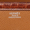エルメス HERMES ケリー ニュアージュ ブラウン系 クシュベル アリゲーター オーストリッチ 2WAYバッグ シルバー金具 茶 ショルダー ヴィンテージ クロコ パピヨン金具